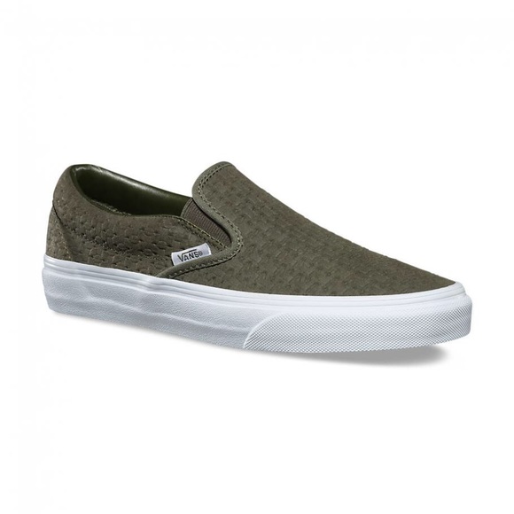 vans woven slip on